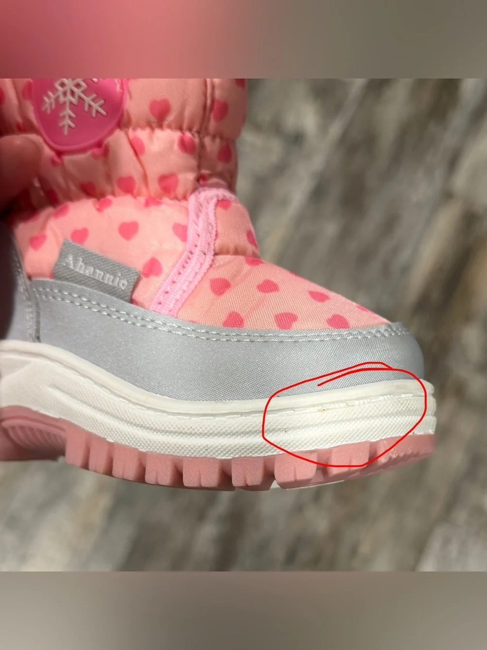 Kids Pink Winter Boots